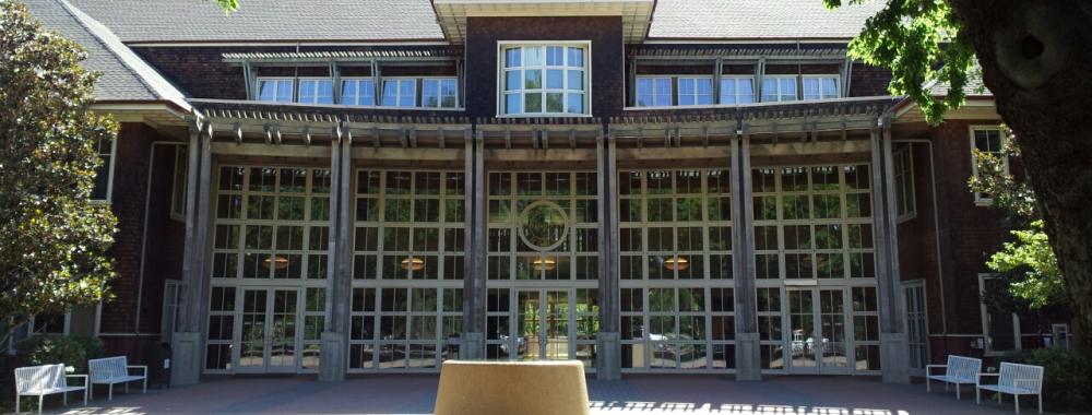 Dutton hall exterior from the west side