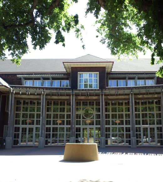 Dutton hall exterior from the west side